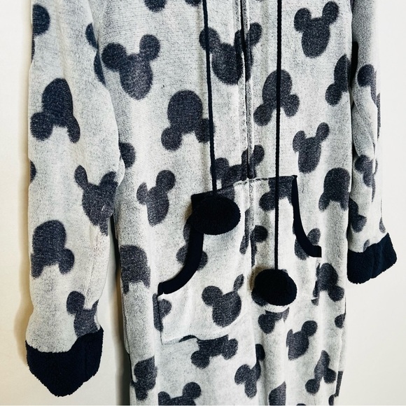 Disney Mickey Mouse-Print Fleece Onesie. Size Small. - Picture 8 of 16